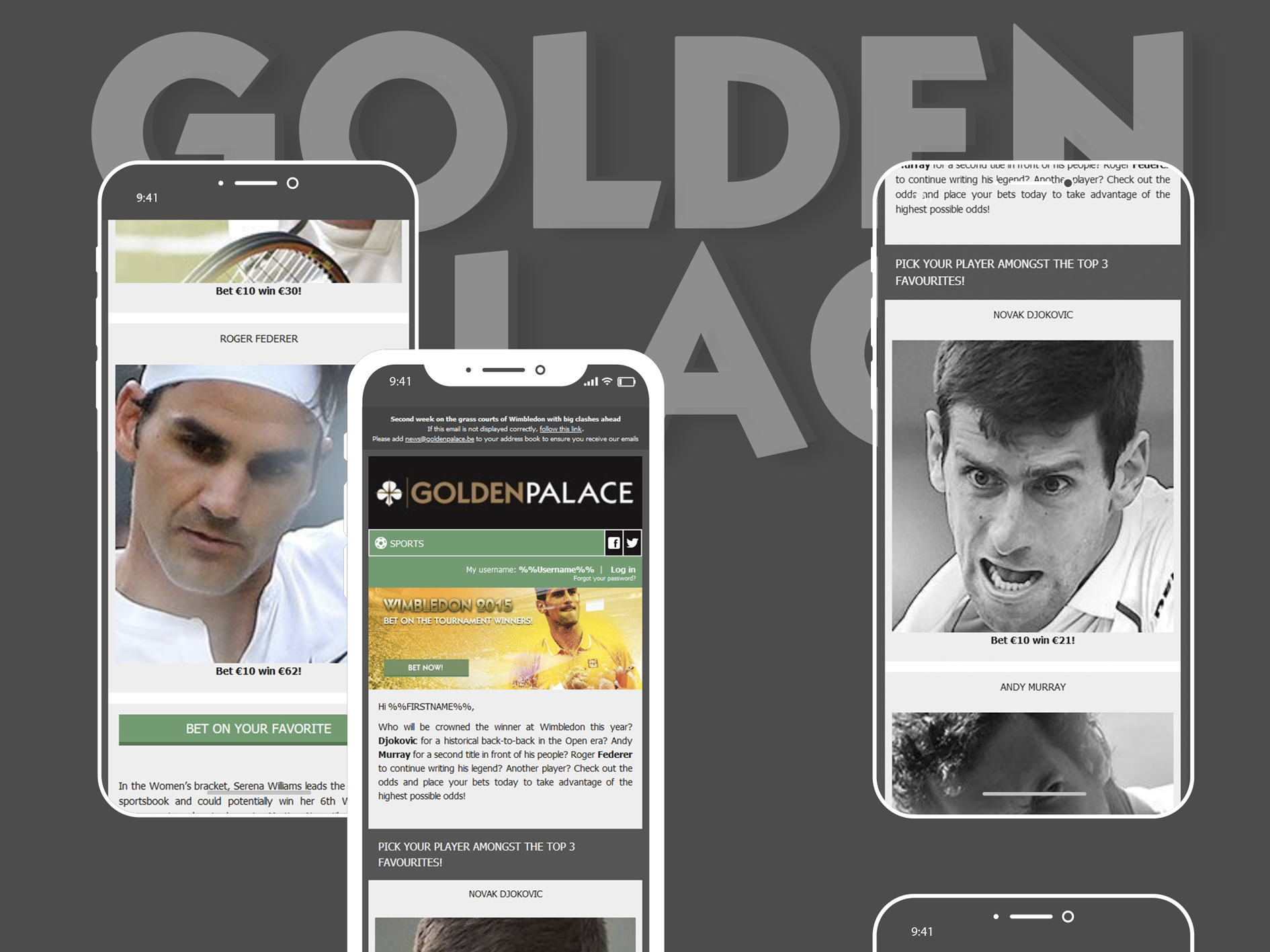 Wimbledon emailings project page
