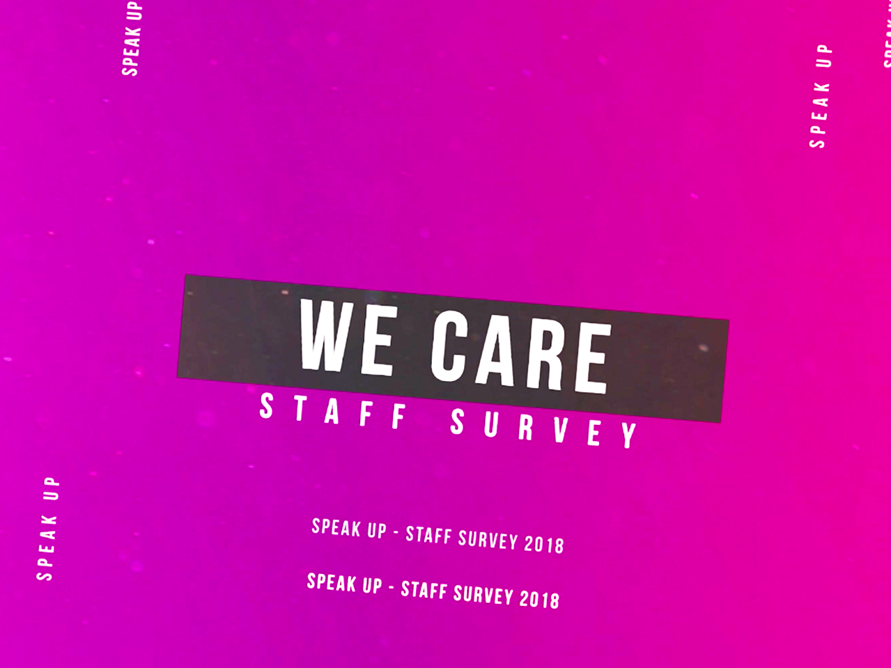Staff survey teaser project page