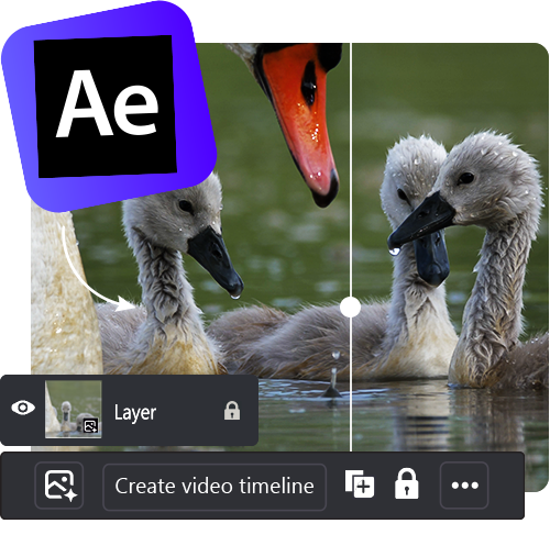 illustrative header illustrating a motion design edit