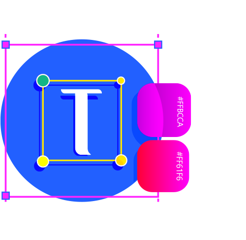 illustrative header illustrating graphic design with photoshop manipulation