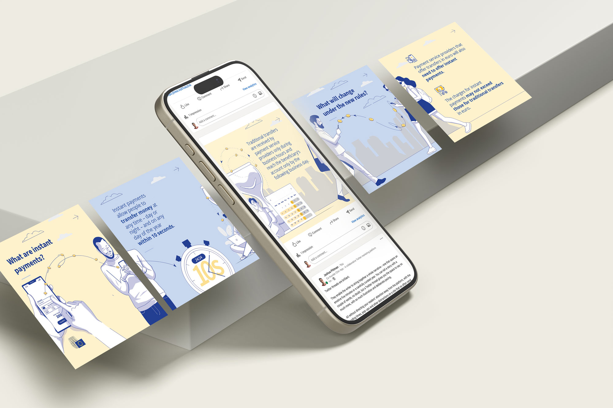 image of the Instant pay illustration in an isometric phone