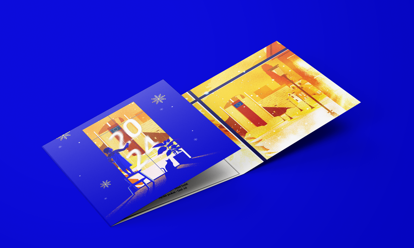 image presenting the 2024 illustrative greeting card