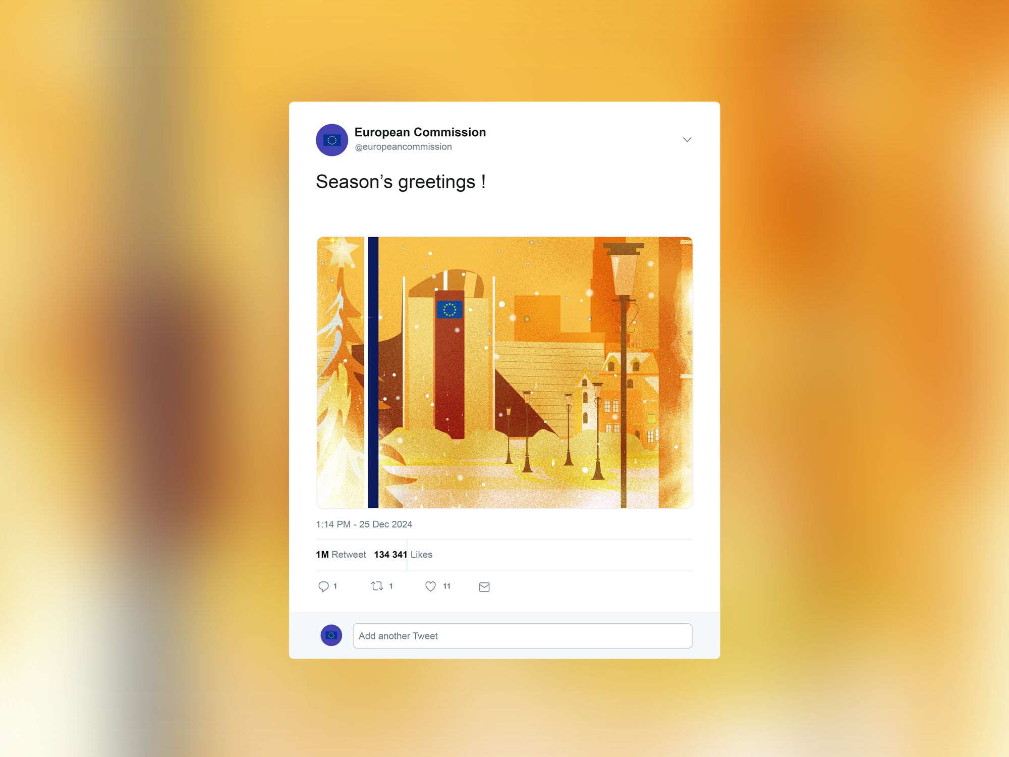 image presenting the 2024 illustrative greeting card